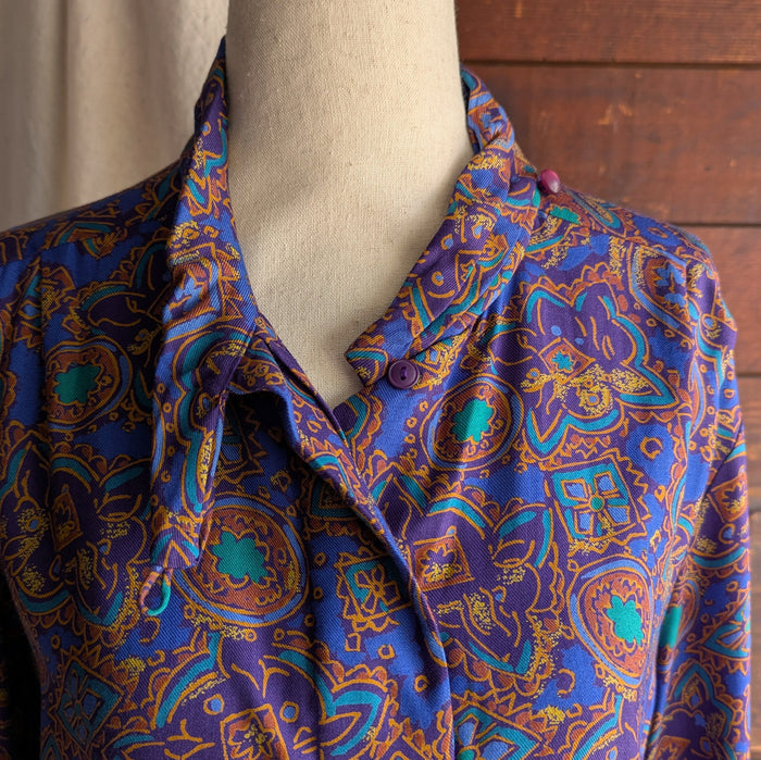 90s Vintage Purple Pendleton Wizard Blouse