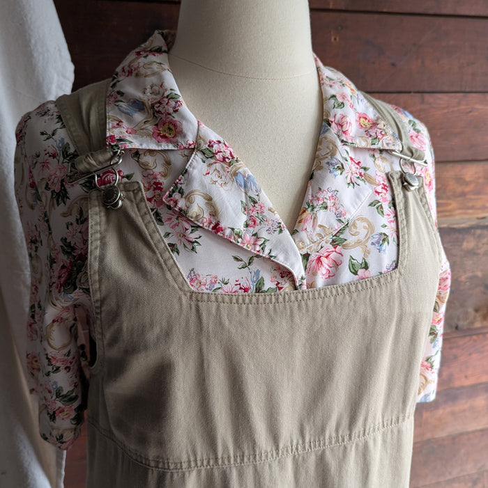 90s Vintage Sweet Short Sleeve Floral Blouse