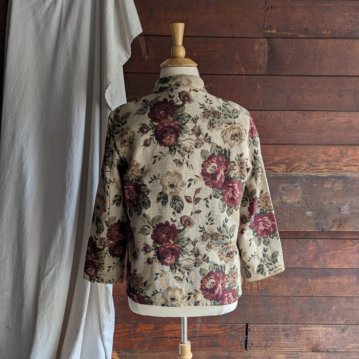 90s/Y2K Vintage Floral Tapestry Jacket