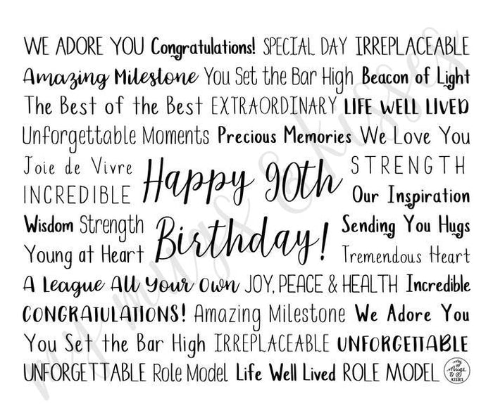 90th Birthday Travel Mug