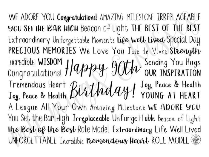 90th Birthday Tumbler