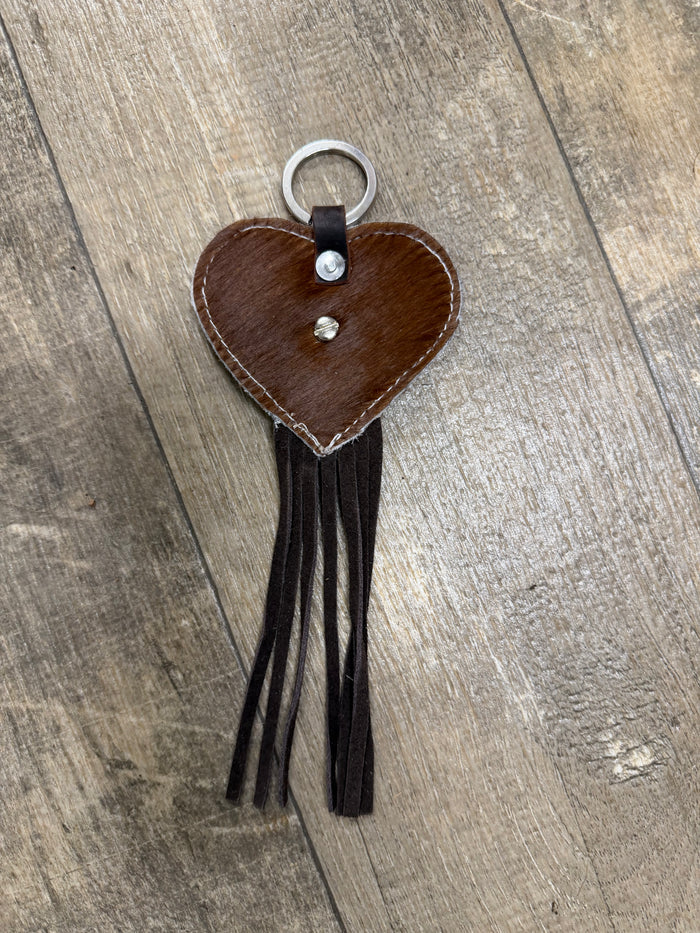 Cowhide  leather key fob TBT