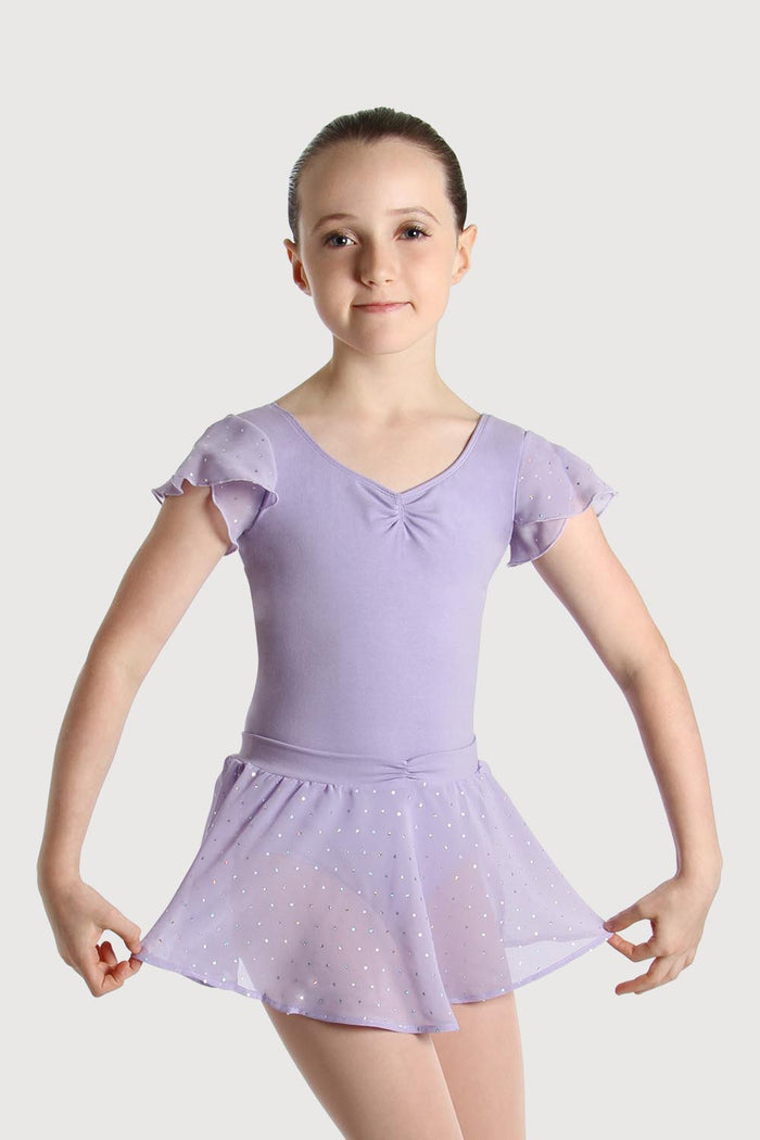 A55161G - Bloch Olesia Sequin Spotted Girls Skirt
