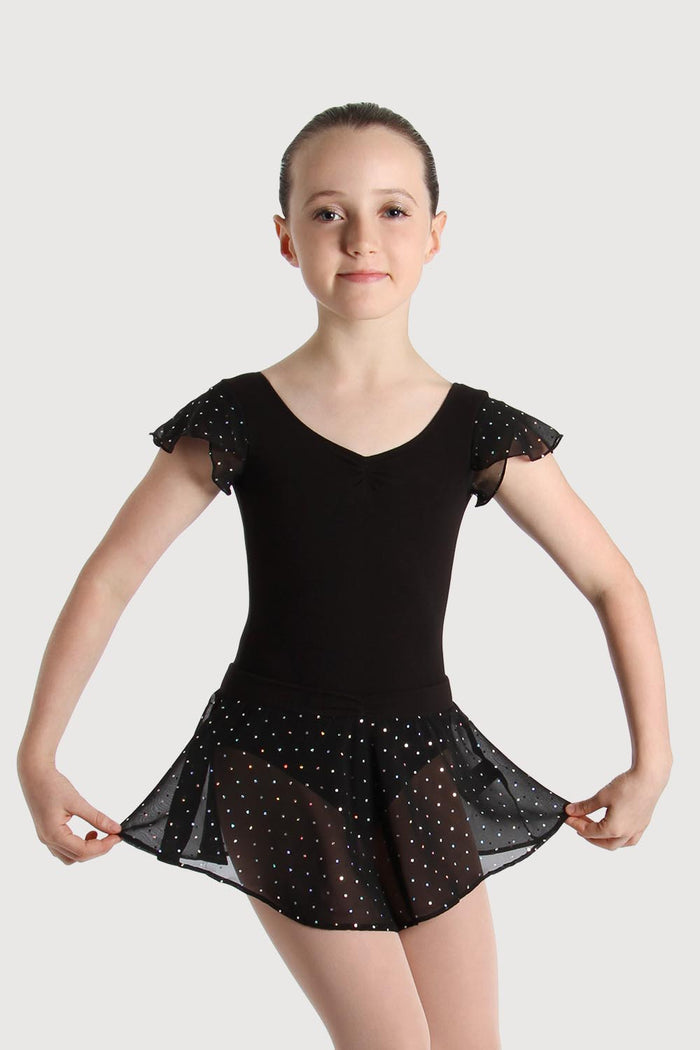 A55161G - Bloch Olesia Sequin Spotted Girls Skirt