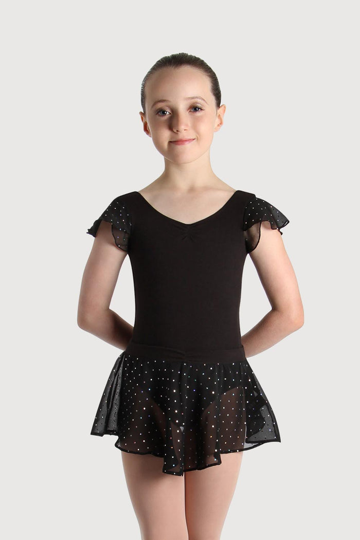A55161G - Bloch Olesia Sequin Spotted Girls Skirt