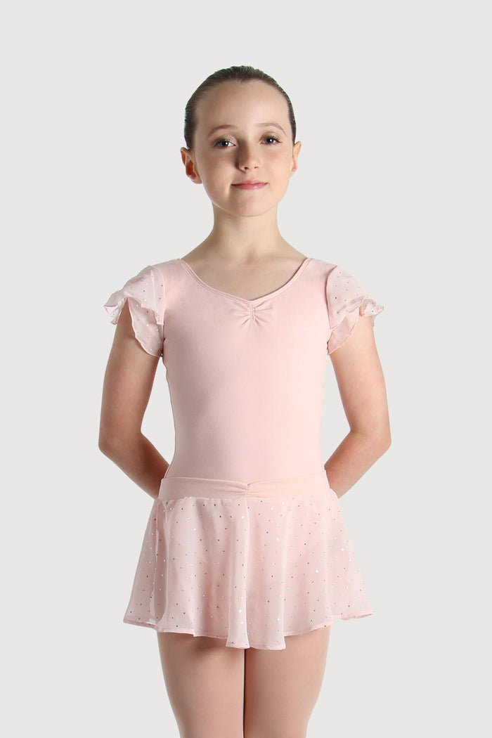 A55161G - Bloch Olesia Sequin Spotted Girls Skirt