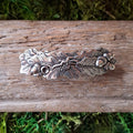 Acorn & Oak Pewter Hair Barrette