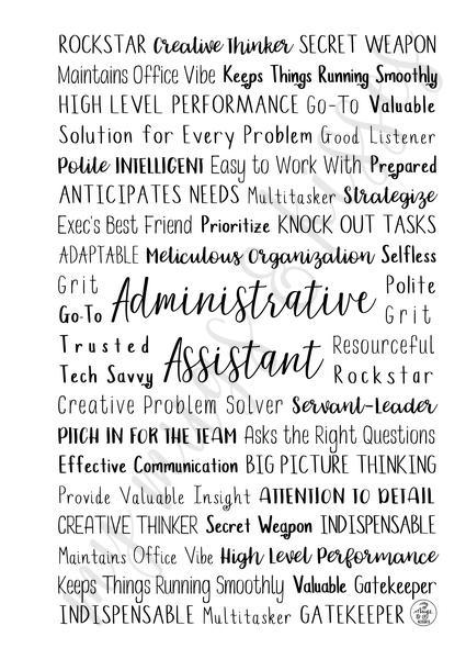 Administrative Assistant Spiral Notebook