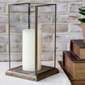 Aged Antiqued Glass Displayer 10.5"