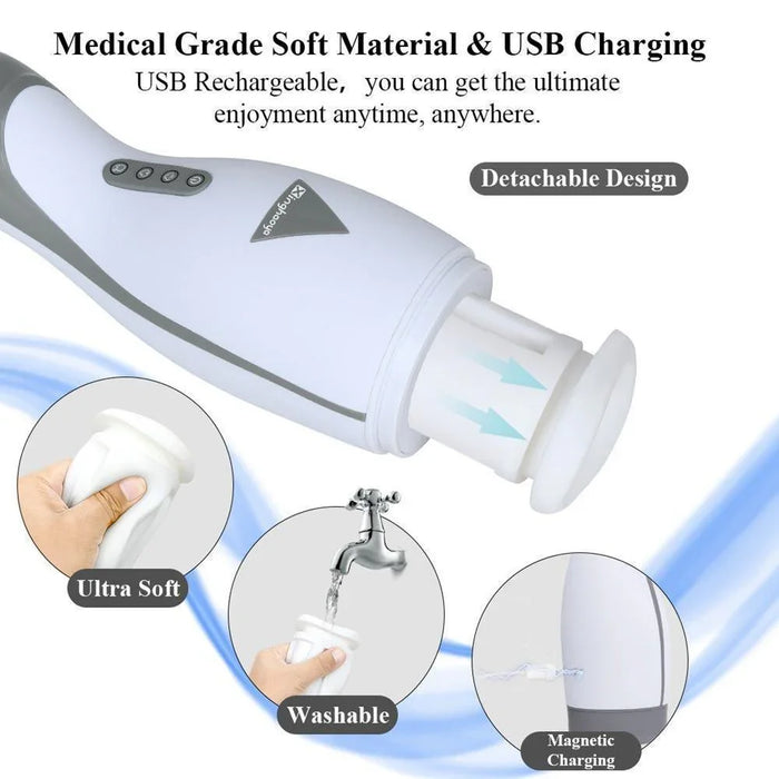 Buy Online Highest Quality Real Air Sucking Male Masturbators with Powerful Vibration Smart Heating Adult Masturbation Cup Vibrator Sex Toys for Men | Shop sex toys online for men, women and