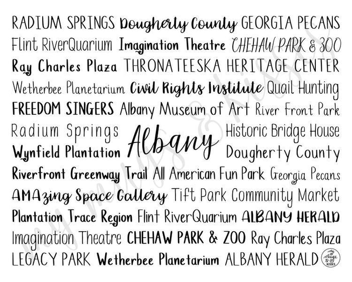 Albany, GA Digital Download