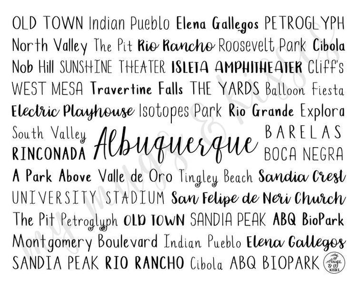 Albuquerque, NM Digital Download