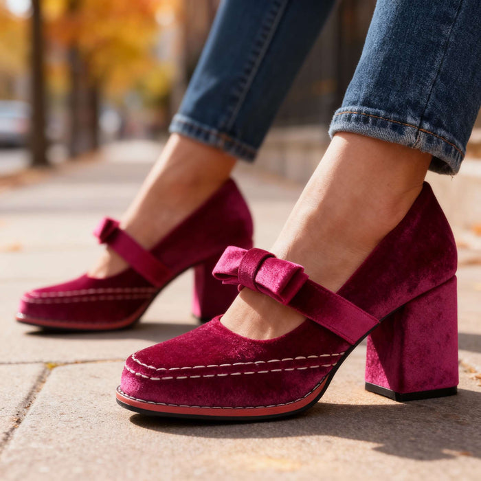 Alessia Velvet Loafers
