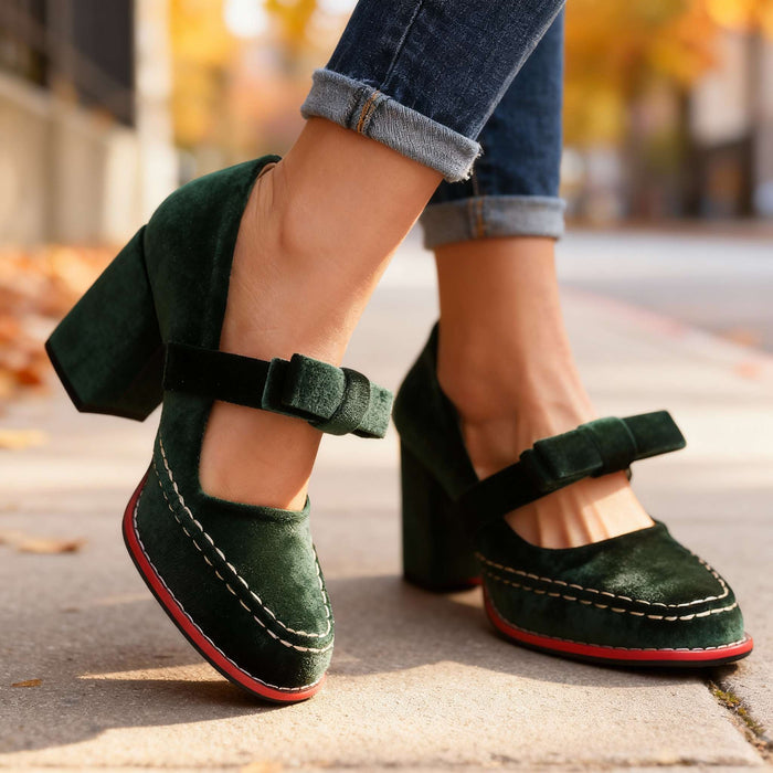 Alessia Velvet Loafers