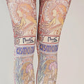 "Alphonse Mucha" Printed Art Tights