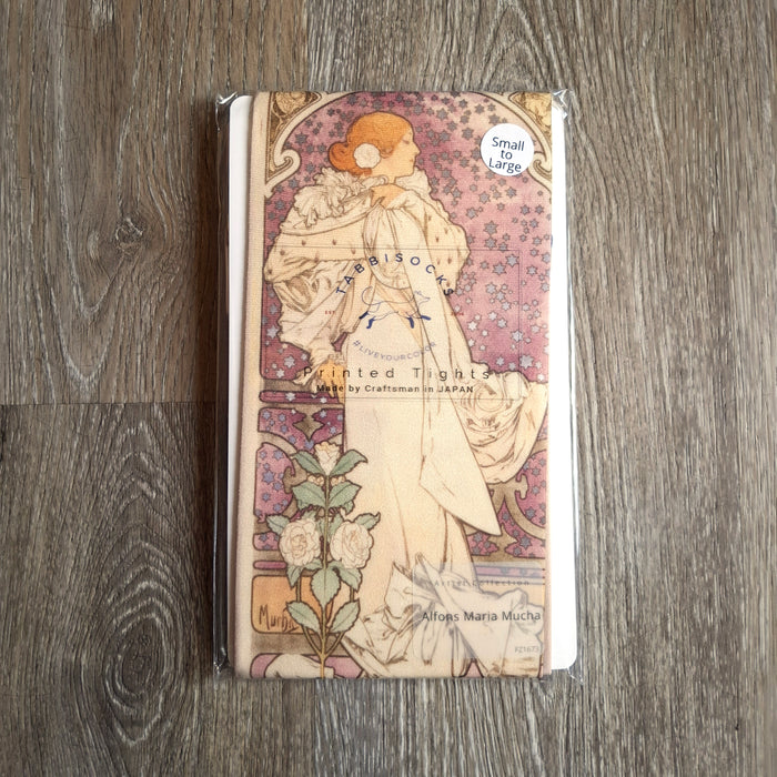 "Alphonse Mucha" Printed Art Tights