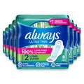 Always Ultra Thin Size 2 Long Super Absorbency Unscented Pads with Wings - 8 Ct - 8 Pack