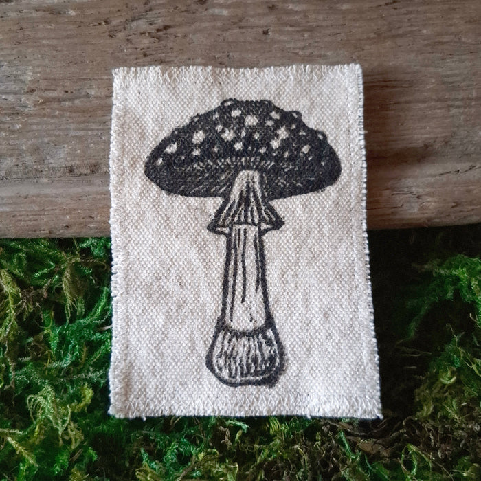Amanita Mushroom Canvas Patch