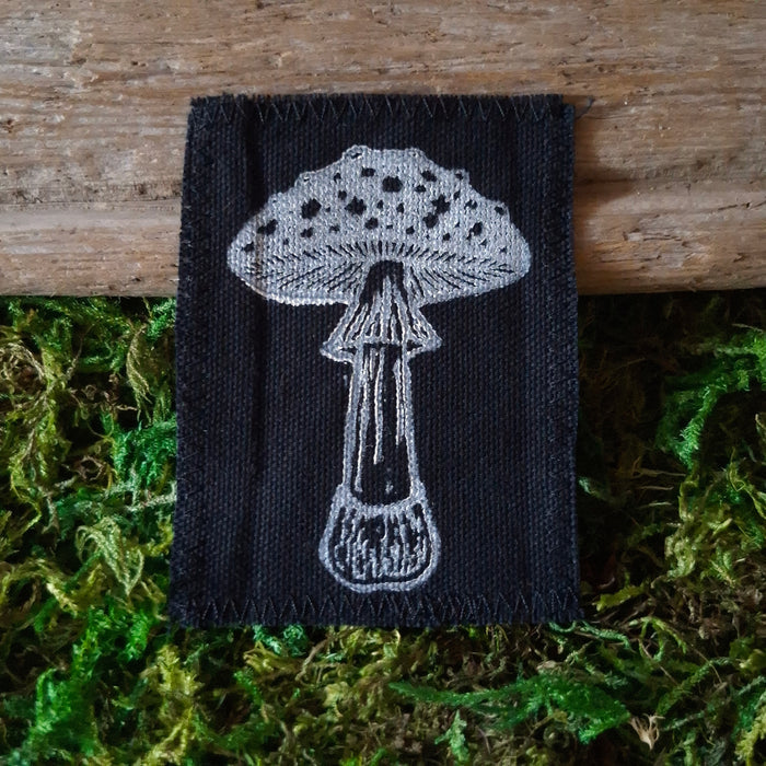Amanita Mushroom Canvas Patch