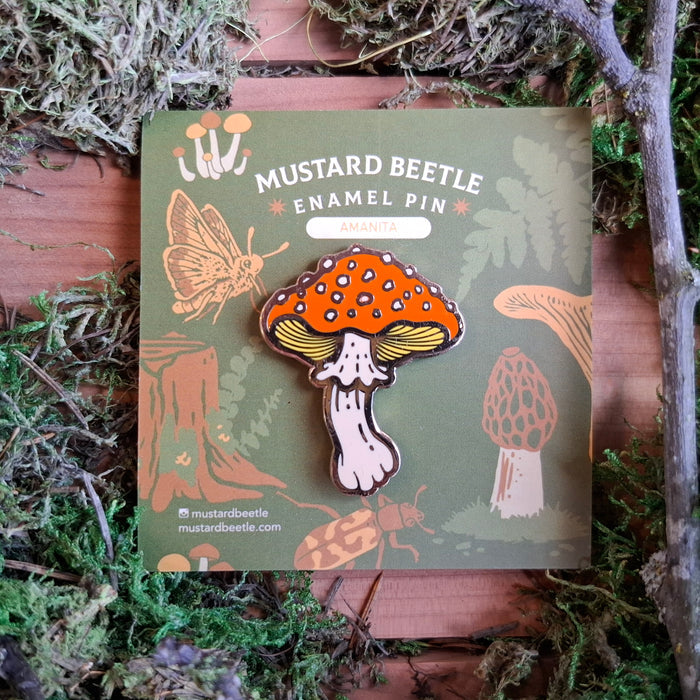 Amanita Mushroom Enamel Pin
