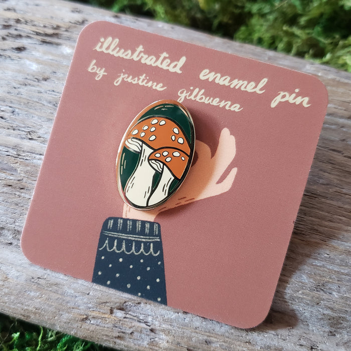 Amanita Mushroom Enamel Pin