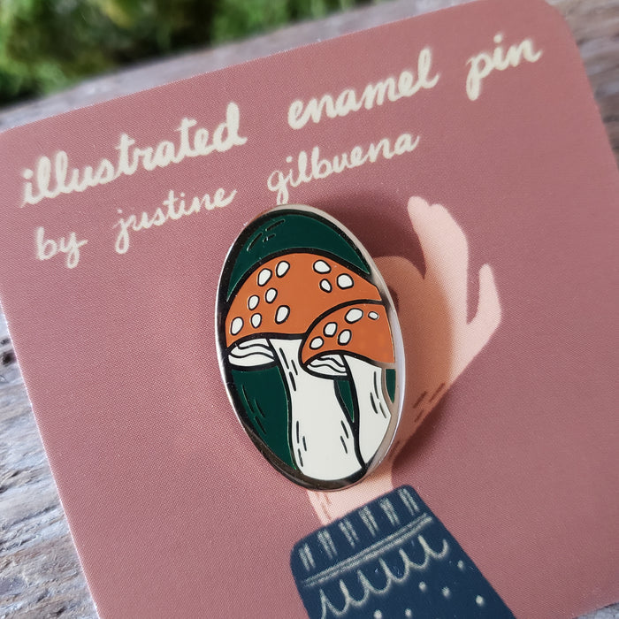 Amanita Mushroom Enamel Pin