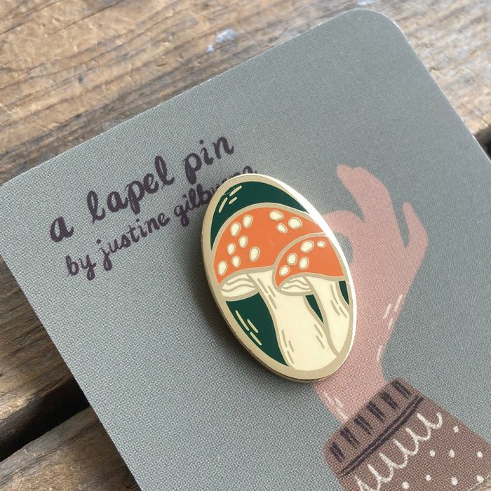 Amanita Mushroom Enamel Pin