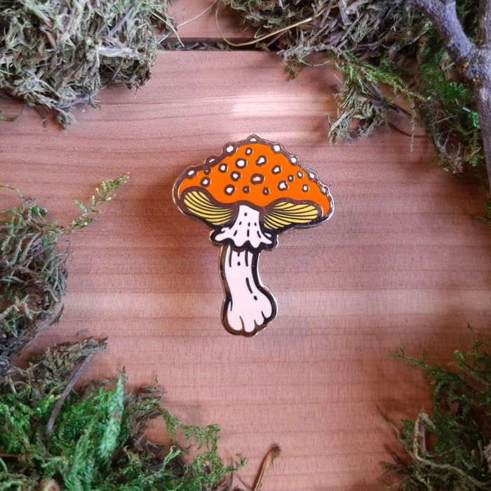 Amanita Mushroom Enamel Pin