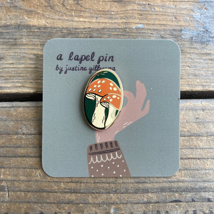 Amanita Mushroom Enamel Pin
