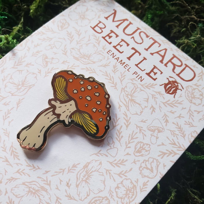 Amanita Mushroom Enamel Pin