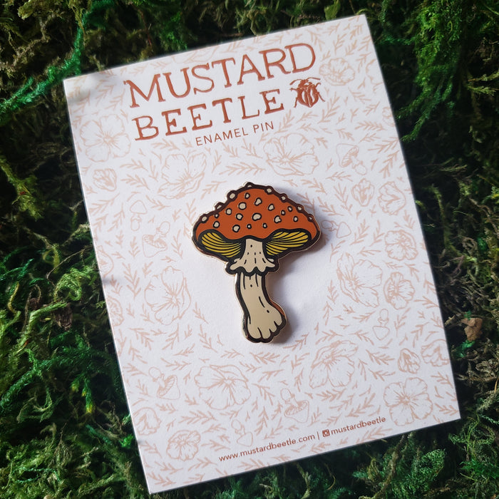 Amanita Mushroom Enamel Pin