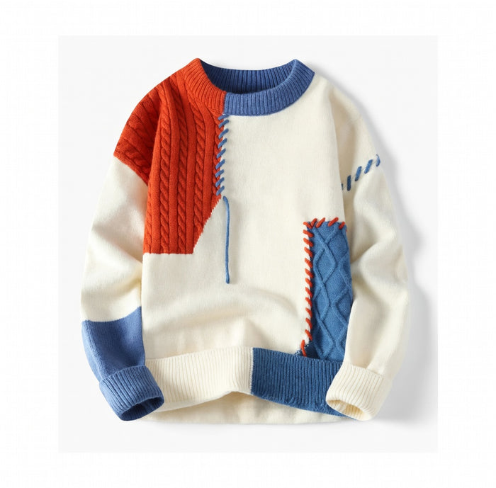 Amor | Sweater with Patchwork