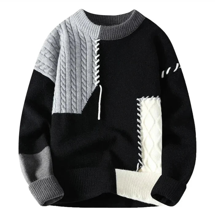 Amor | Sweater with Patchwork Brit & Boho | Fashion & Boutique