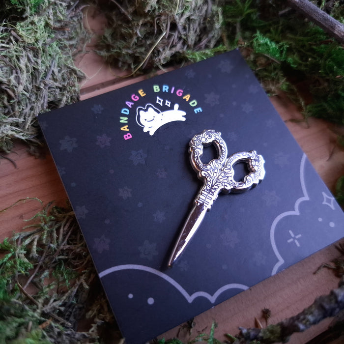 Angelic Scissors Enamel Pin