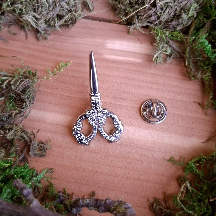 Angelic Scissors Enamel Pin