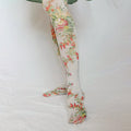 "Antique Flowers" Printed Art Tights