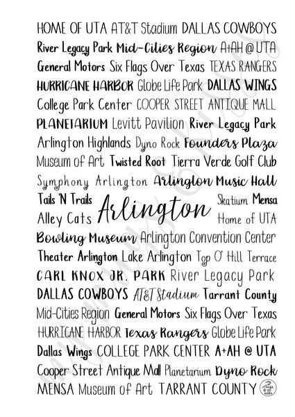 Arlington, TX Spiral Notebook