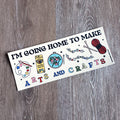 "Arts and Crafts" Bumper Sticker