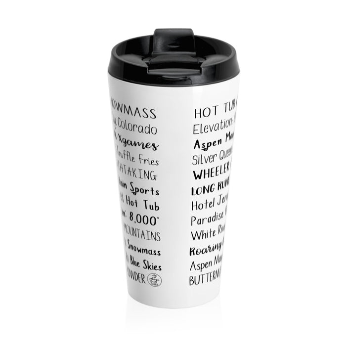 Aspen, CO Travel Mug