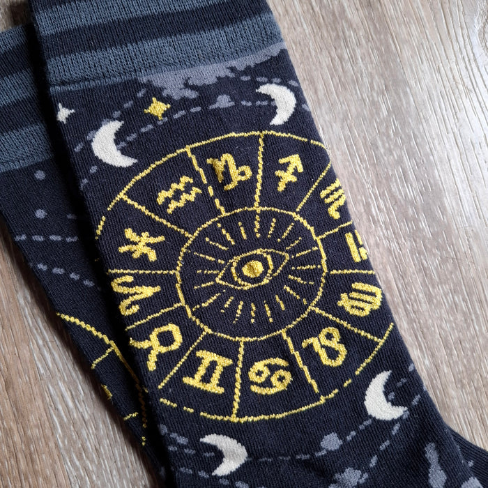 Astrology Sparkly Crew Socks