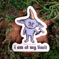 "at my limit" Imp Vinyl Sticker