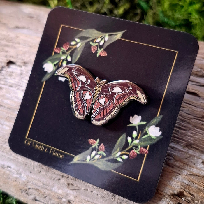 Atlas Moth Enamel Pin