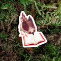 Avid Reader Clear Vinyl Sticker