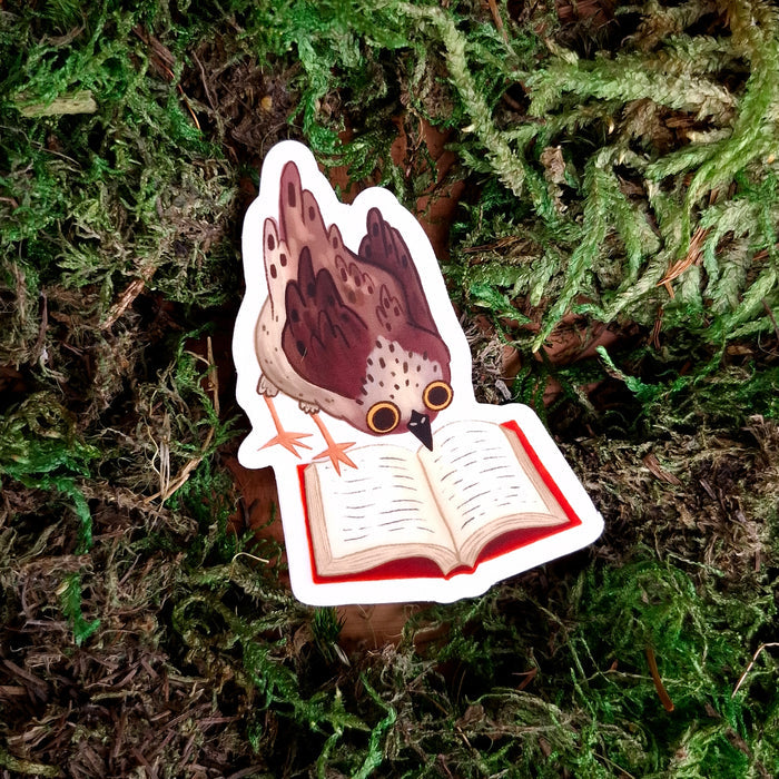 Avid Reader Clear Vinyl Sticker