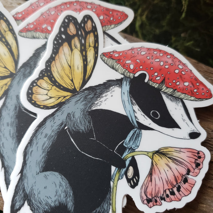 Badger Fairy Vinyl Sticker