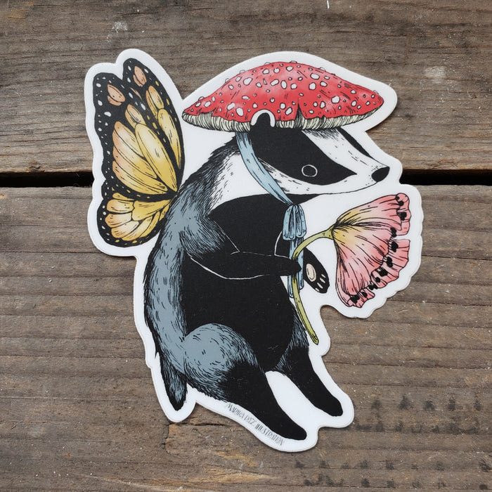 Badger Fairy Vinyl Sticker