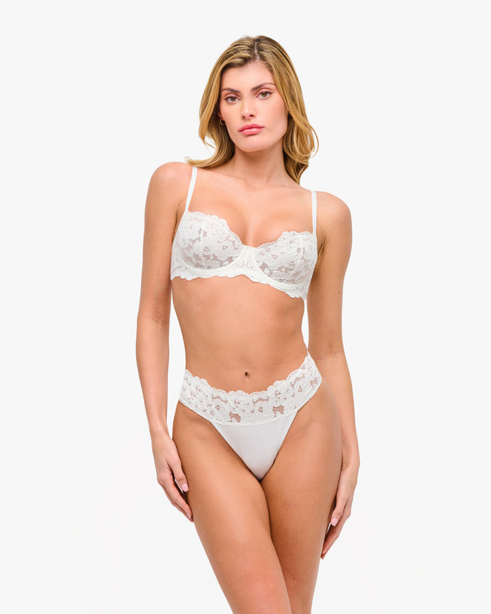 White Bra - Romanza Balconette Bra