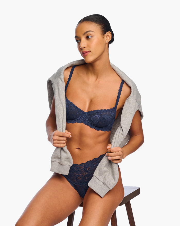 Blue Bra - Never Say Never Balconette Bra