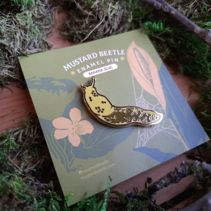 Banana Slug Enamel Pin