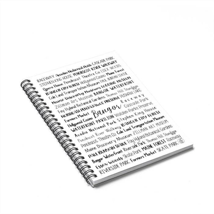 Bangor, ME Spiral Notebook